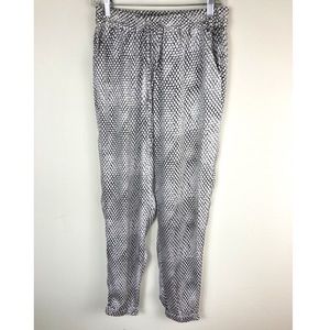 Michael Kors snake skin silky jogger pants small